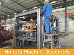 Hongfa worker assemble the concrete eps wall panel machines
