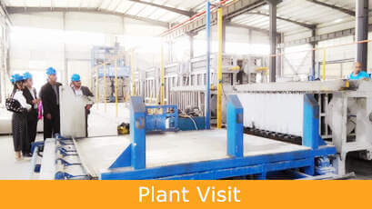 Plant Visit for block and panel production line