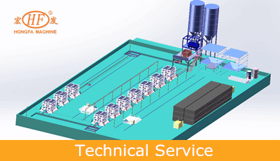 Technical Service for cement eps panel production line