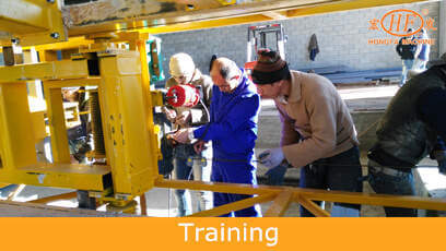 Training for light weight eps panel production line installation