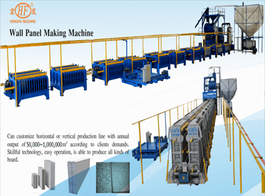 Lightweight wall panel making machine plant - Yuki