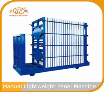 Manual lightweight concrete panel machine