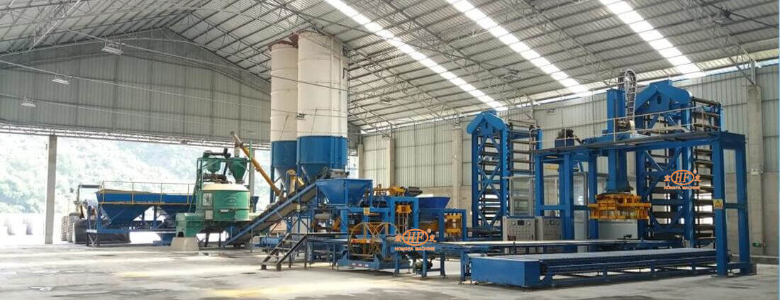 Outstanding Concrete Brick Production Line - Hongfa Construction