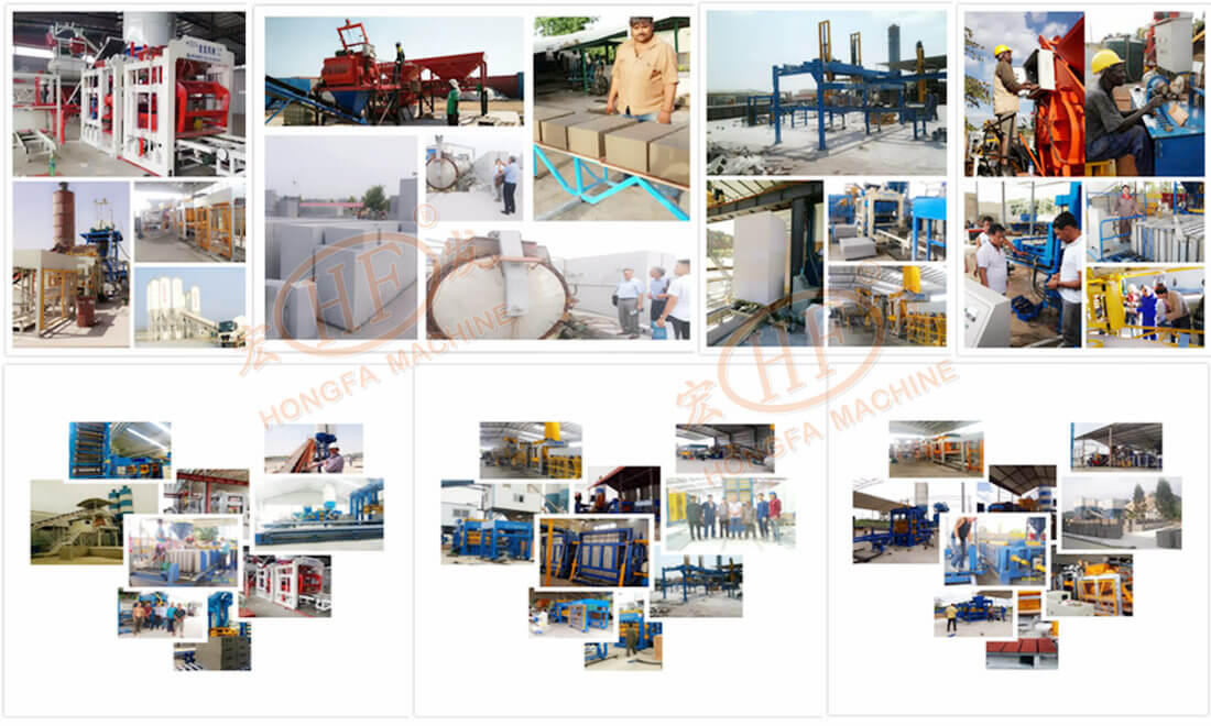 Hongfa concrete construction machines cases in the world