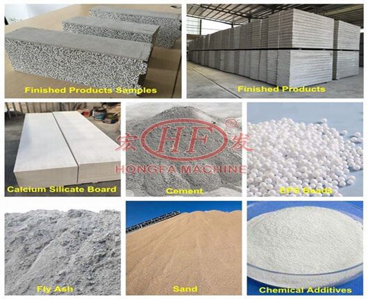 Concrete eps wall panel raw material picture