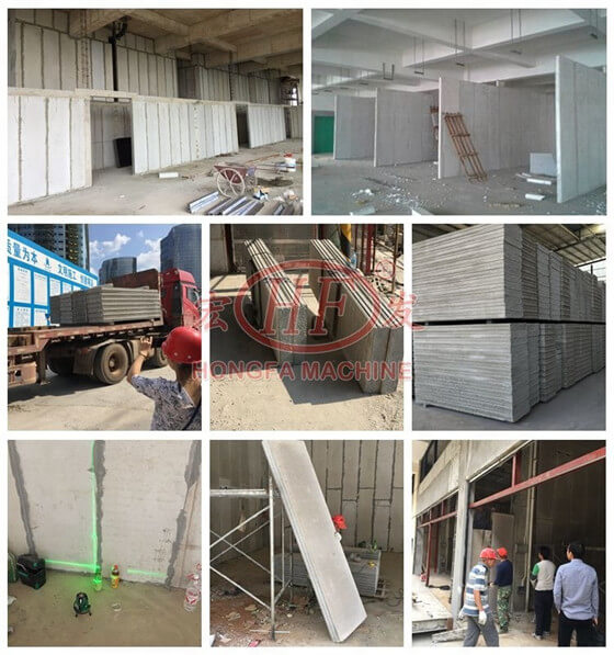 Hongfa EPS Concrete Lightweight Sandwich Wall Panels Buildings