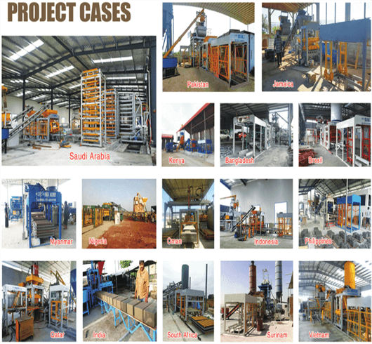 ongfa worldwide concrete block factory projects pictures