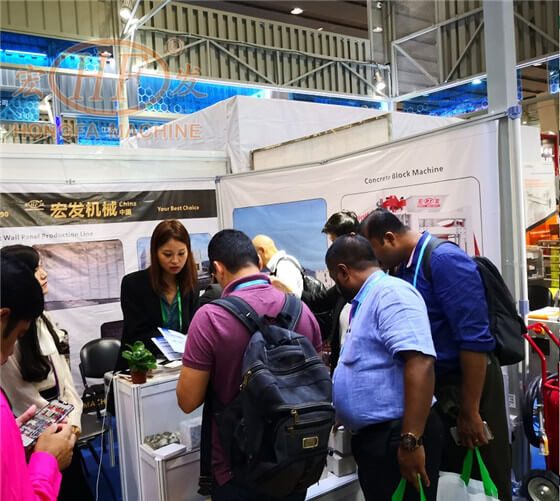 Hongfa Machinery Great Show at the 126th Canton Fair for automatic AAC block production line