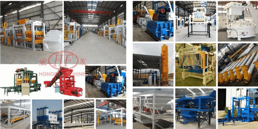 Hongfa high quality concrete block making machine cement panel machine workshop