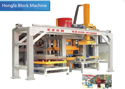 Hongfa double size automatic hydraulic pressing block machine 