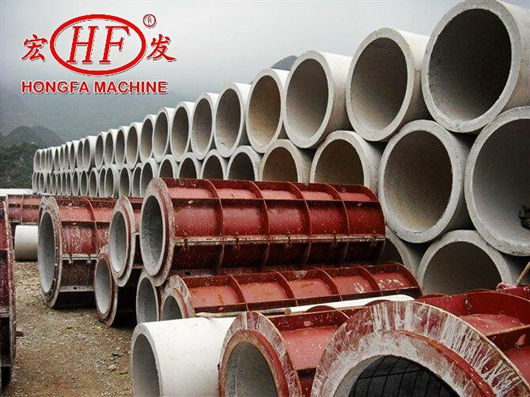 Hongfa automatic pipe machines produce cement pipes