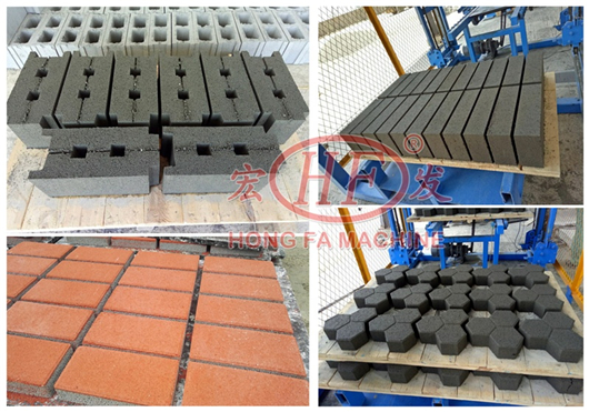 Concrete Blocks from Hongfa Machinery Cement Brick Machine
