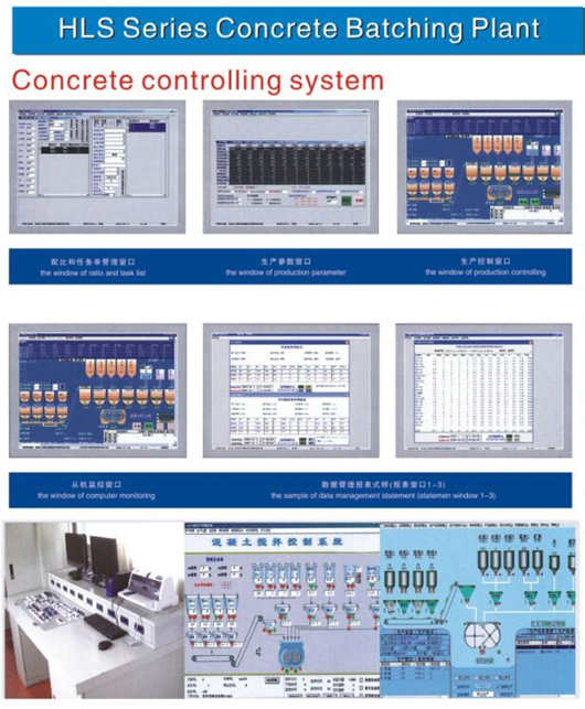 Hongfa concrete batching plant cemenet factory control system