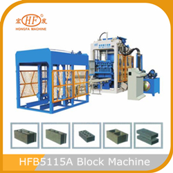 Hongfa factory supply HFB5115A cement brick concret block machine