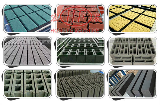 Hongfa block machine produce good quality blocks pavers tiles