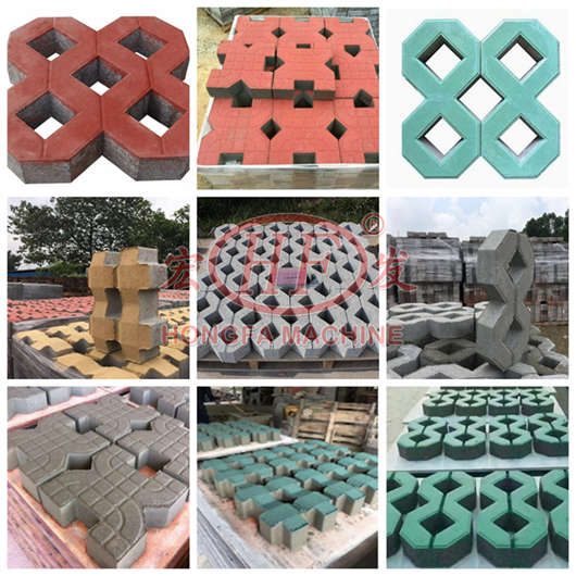 Hongfa cement blocks paver blocks made by concrete block machine
