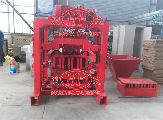 Hongfa cement brick hollow solid block HFB521 qt4-35 machine good price