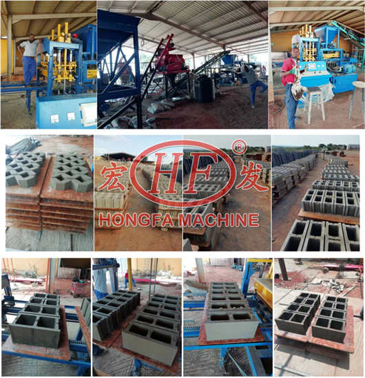 Hongfa cement brick making machine for sale in south africa good quality block machinery