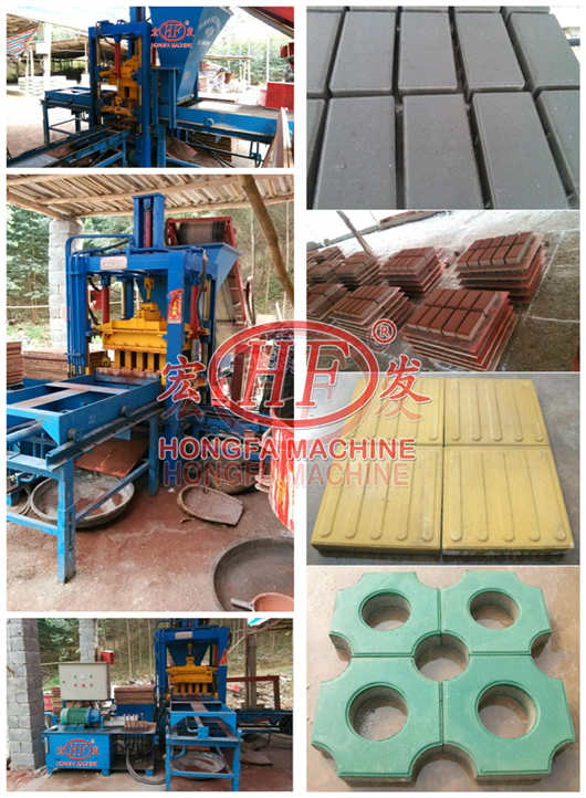 Hongfa cement brick making machine interlocking cement clay brick making machinery
