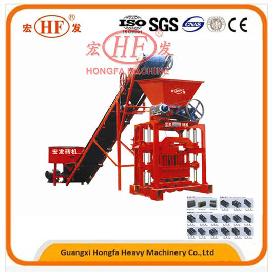 Hongfa concrete block machine cement brick paver interlock kurbstone making machines