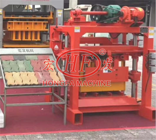 Hongfa concrete block machine solid brick paver machine