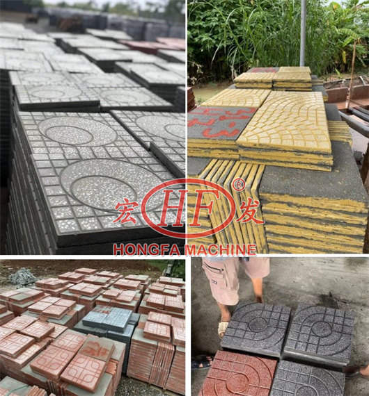Hongfa automatic hydraulic press ceramic floor tile machines to make good terrazzo tiles