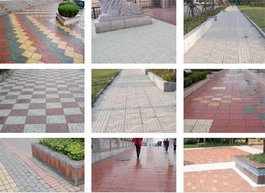 Terrazzo tiles cement floor tiles concrete paving tiles made by Hongfa machine