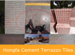 Hongfa concrete terrazzo tile machine makes cement floor tiles
