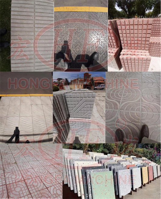 Hongfa terrazo tile machine to make floor tiles pictures